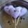 Helado de queso y de violeta