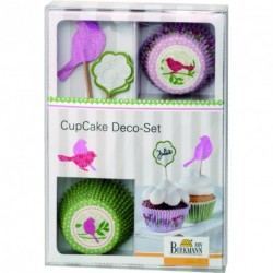 Cápsulas y decoraciones para cupcake Primavera