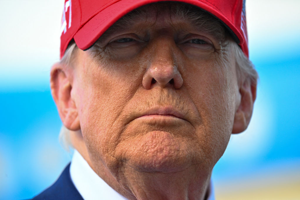 US-POLITICS-NASCAR-DAYTONA500-TRUMP U.S. President Donald Trump at the Palm Beach International Airport in West Palm Beach, Fla. on Feb. 16, 2025.